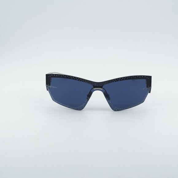 Givenchy GV4100US 16V Sunglasses Blue/Silver Geometric Frame, Blue Lenses main image 6